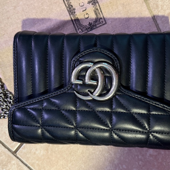 Gucci Black Quilted Leather WOC clutch/crossbody - Picture 7 of 9